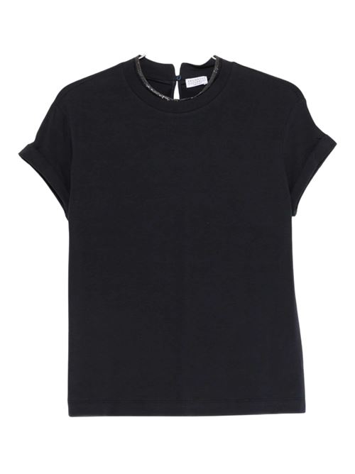 T-shirt with jewel detail BRUNELLO CUCINELLI | M0T18BD200C4224